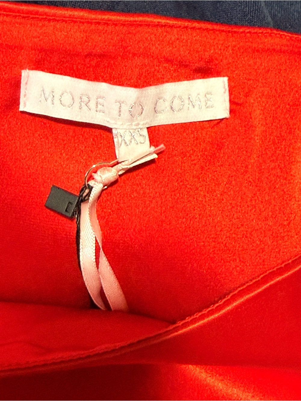 MORE TO COME Red Satin Bubble Hem Mini Skirt XXS NWT - Picture 5 of 7